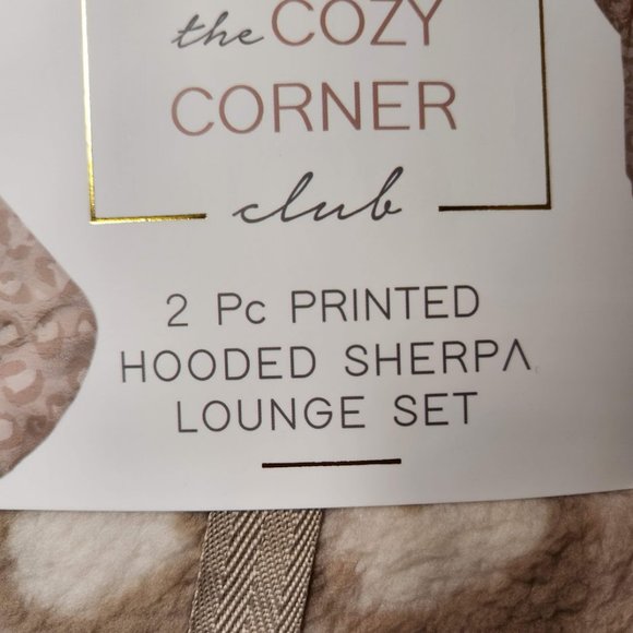 NEW Women's Pajama Gift Set PJs pajamas 2 Piece Hoodie hooded Size Large - Picture 5 of 16